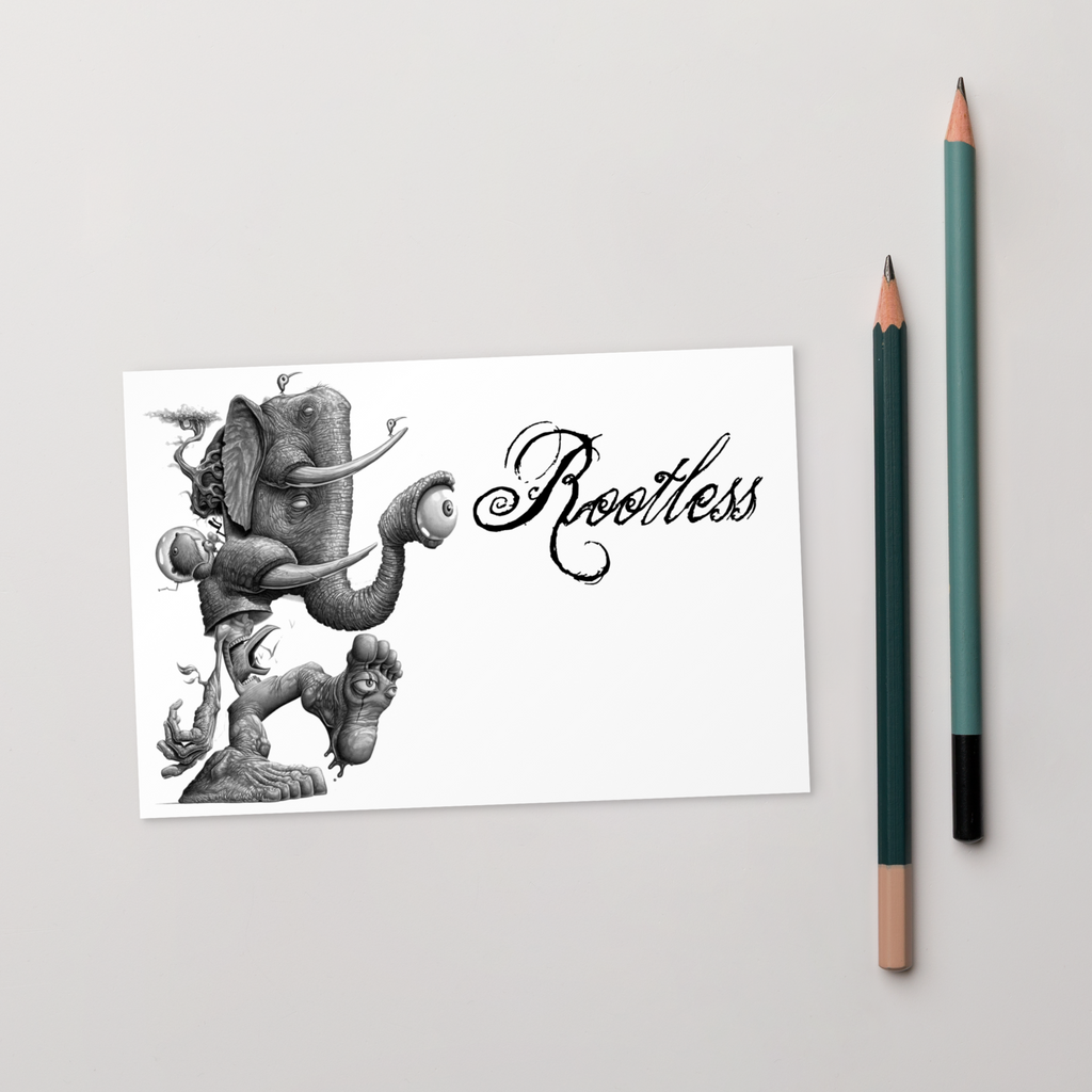 Rootless Traveler Postcard