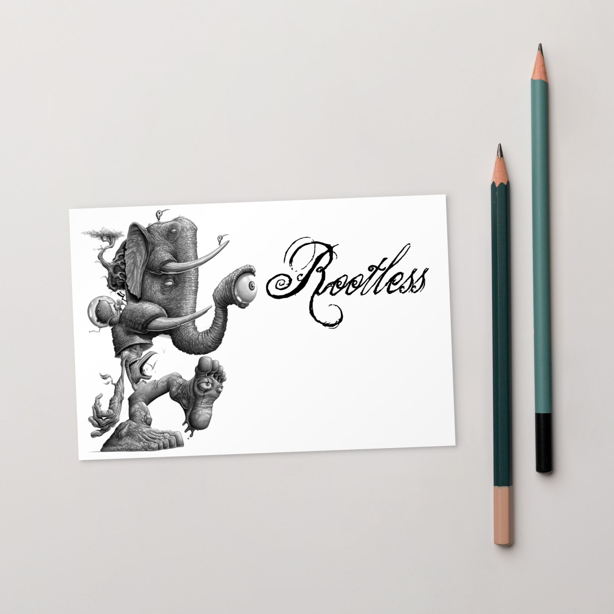 Rootless Traveler Postcard