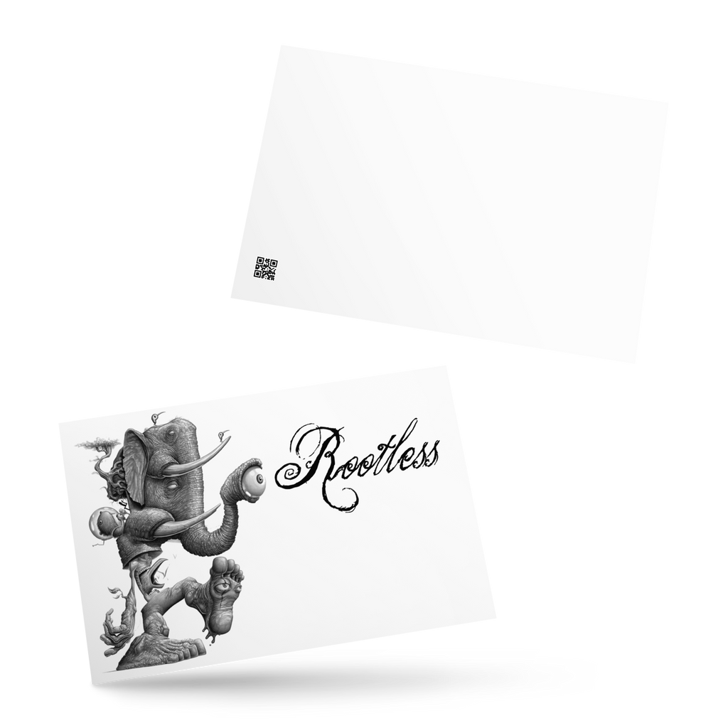Rootless Traveler Postcard