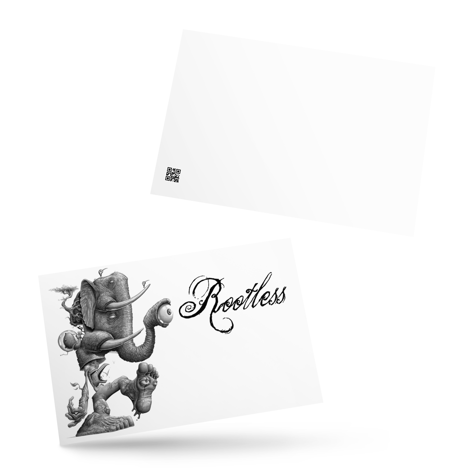 Rootless Traveler Postcard